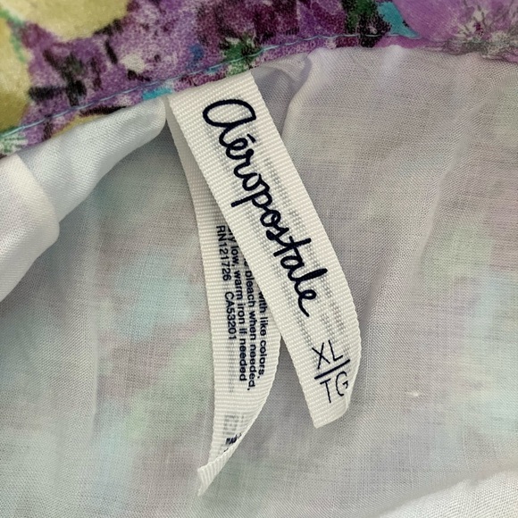 Aeropostale Womens Mini Skirt, Size XL, Floral, Multicolored, Pleated. - Picture 3 of 4